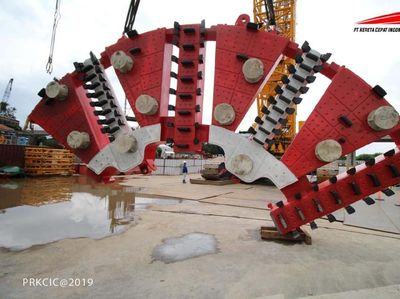 Penampakan Bor Raksasa Kereta Cepat Jakarta-Bandung