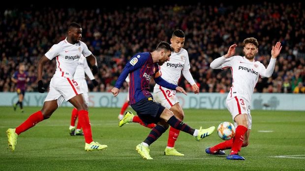 Kalahkan Sevilla 6-1, Barcelona ke Semifinal Copa del Rey