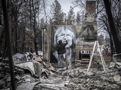 Puing-puing Bekas Kebakaran Jadi Karya Artistik di Tangan Seniman California