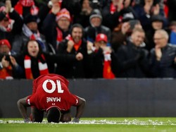 Ini adalah gol ke-10 Sadio Mane musim ini yang menjadikannya top skorer kedua klub di Premier League setelah Mohamed Salah dengan 16 gol. (Carl Recine/Reuters)