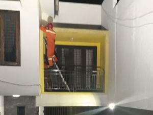 Tengah Malam, Damkar Evakuasi Kucing yang 3 Hari Terjebak di Balkon
