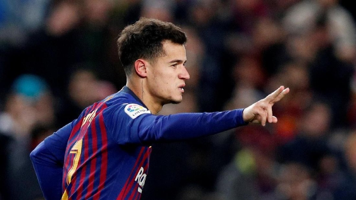Eks pemain Liverpool yang memperkuat Barcelona, Philippe Coutinho. (Foto: Albert Gea/Reuters)