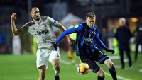 La Dea tampil menjanjikan di awal laga dengan menekan Juventus. REUTERS/Massimo Pinca.