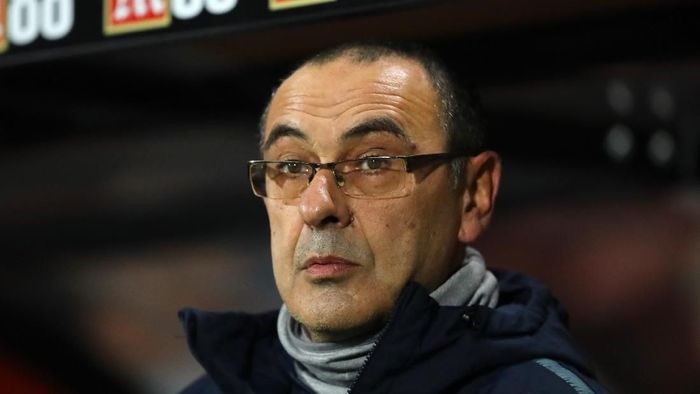 Manajer Chelsea yang dikaitkan dengan Juventus, Maurizio Sarri, (Foto: Warren Little/Getty Images) Manajer Chelsea yang dikaitkan dengan Juventus, Maurizio Sarri, (Foto: Warren Little/Getty Images)