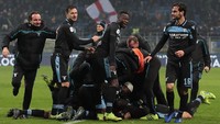 Ini jadi semifinal ketiga Lazio di Coppa Italia dalam tiga musim beruntun. Ciro Immobile dkk selanjutnya akan menghadapi AC Milan. Foto: Emilio Andreoli/Getty Images