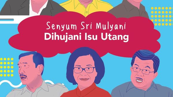 Senyum Sri Mulyani Dihujani Kritik soal Utang