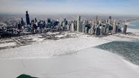 Penampakan Udara Fenomena Polar Vortex di AS