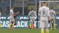 Di babak perpanjangan waktu, Lazio memecah kebuntuan di menit ke-103 lewat gol Ciro Immobile. Foto: Emilio Andreoli/Getty Images