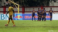 PSBL Langsa tak mau kalah, kejar-kejaran skor terus terjadi di babak kedua.