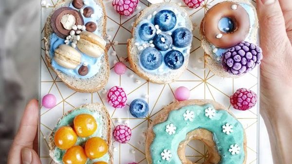Sarapan Jadi Semangat dengan Kreasi Roti Warna-warni