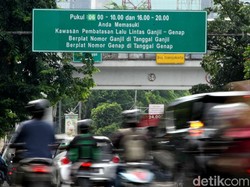 Cihuy! Kendaraan Listrik Bebas Ganjil-Genap