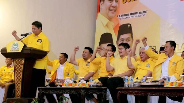 Saat Airlangga Bakar Semangat Kader Golkar di Bogor