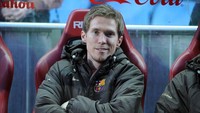 Alexander Hleb jadi pemain Arsenal pada 2005-2008. Ia kemudian pindah ke Barcelona pada 2008. Sering dipinjamkan, status Hleb sebagai pemain Barcelona berakhir pada 2012. Foto: Denis Doyle/Getty Images