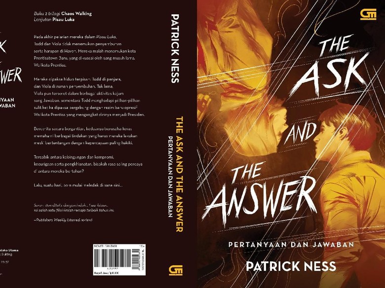 Novel The Ask and The Answer Patrick Ness Terbit di Indonesia Maret