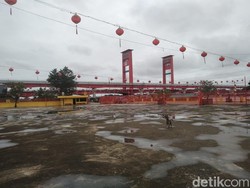 2 Ribu Lampion Dipasang di Kelenteng Bersejarah di Palembang
