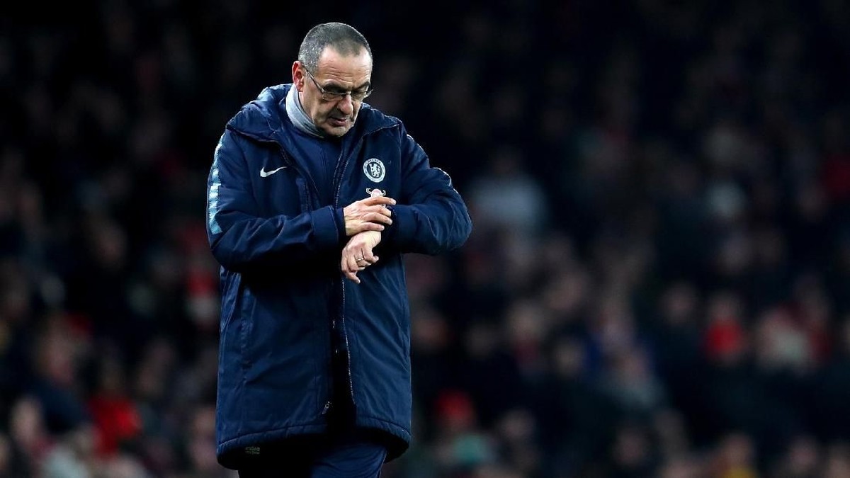 Manajer Chelsea, Maurizio Sarri. (Foto: Catherine Ivill/Getty Images)