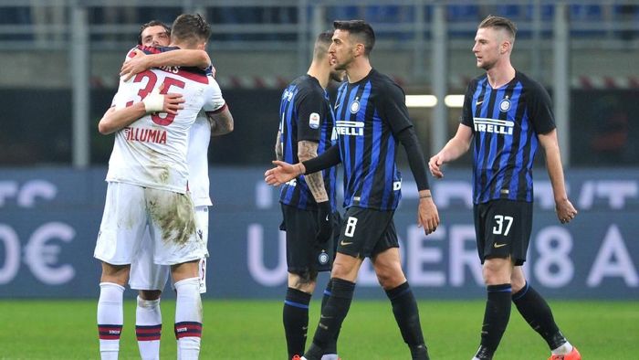 Inter Milan dikalahkan Bologna di kandang sendiri (Foto: Jennifer Lorenzini/Reuters) Inter Milan dikalahkan Bologna di kandang sendiri (Foto: Jennifer Lorenzini/Reuters)