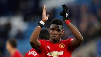 Paul Pogba menjadi bintang kemenangan Manchester United atas Fulham dengan skor 3-0. Dia membukukan dua gol. (Foto: Andrew Boyers/Reuters)