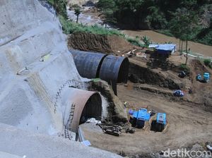 Penampakan Terkini Pembangunan Terowongan Curug Jompong Penampakan Terkini Pembangunan Terowongan Curug Jompong