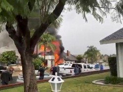 Saksi Mata: Pesawat Cessna Meledak di Udara Sebelum Tabrak Rumah