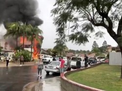 Kesaksian Warga Soal Suasana Mencekam Saat Pesawat Tabrak Rumah