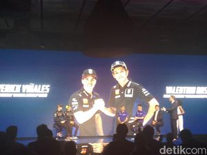 Vinales di Hadapan Publik Jakarta: Motor Baru Yamaha Sangat Cantik