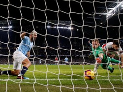 Hasil Liga Inggris: Aguero Hat-trick, City Kalahkan Arsenal 3-1