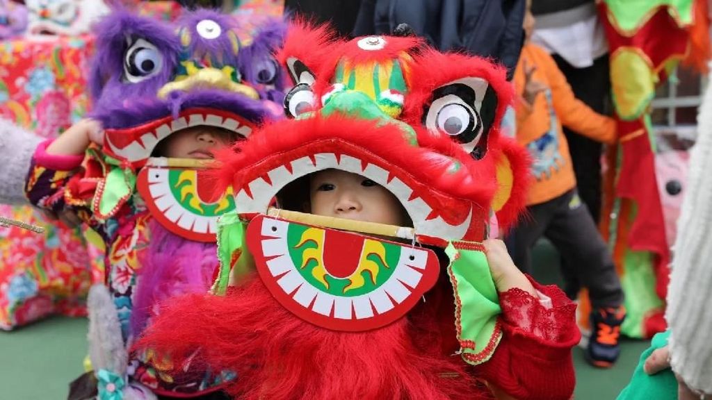 Potret Kemeriahan Imlek di Hong Kong Potret Kemeriahan Imlek di Hong Kong