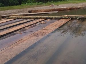 Ratusan Batang Kayu Olahan Disita dari Lokasi Pembalakan Liar di Aceh