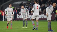 Tak ada gol tambahan yang tercipta hingga laga tuntas. Liverpool kini cuma berjarak tiga poin dari Manchester City. (Foto: David Klein/REUTERS)