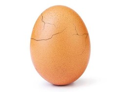 Telur Terpopuler di Instagram Pecah di Bawah Tekanan