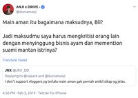 Saling adu argumen antara Anji dan Jerinx di Twitter