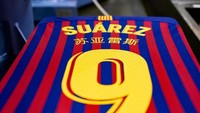 Jersey-jersey ini akan digunakan saat Barcelona menjamu Real Madrid di leg pertama babak semifinal Copa del Rey, Kamis (7/2/2019) dinihari WIB  (Instagram @fcbarcelona)