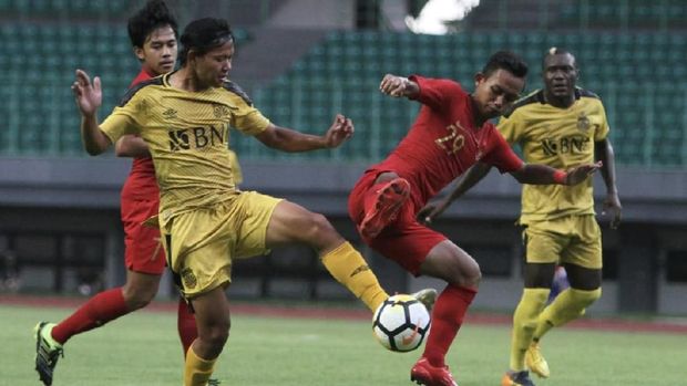 Bhayangkara FC tampil dengan kekuatan terbaik melawan Timnas Indonesia U-22.