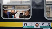 Penampakan Kereta Mudik buat Orang Miskin di China