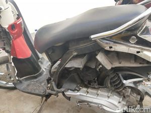 Scoopy Korban Amukan Adi Teronggok di Polres Tangsel Scoopy Korban Amukan Adi Teronggok di Polres Tangsel