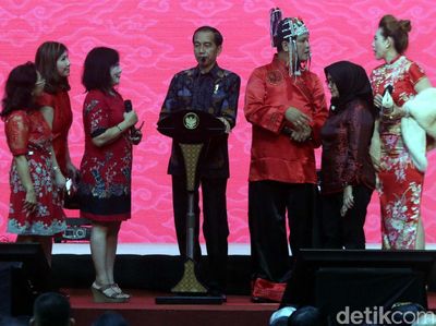 Jokowi Hadiri Perayaan Imlek di Kemayoran