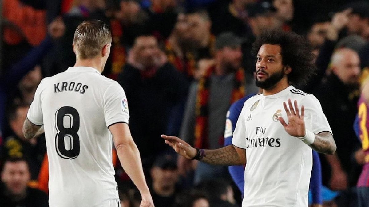 Marcelo takkan ke mana-mana dan tetap di Real Madrid (Albert Gea/REUTERS)