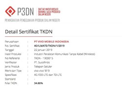 Kantongi Sertifikasi TKDN, Vivo Segera Rilis V15
