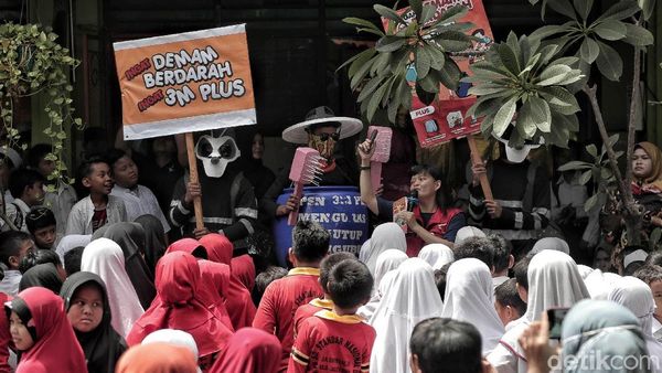 Serunya Kampanye Pencegahan DBD di Sekolah Dasar