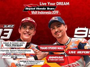 Marc Marquez Ngegas di Bandung