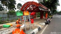 Pasca Tertimpa Pohon, Halte Rusak di Jalan Asia Afrika Diperbaiki