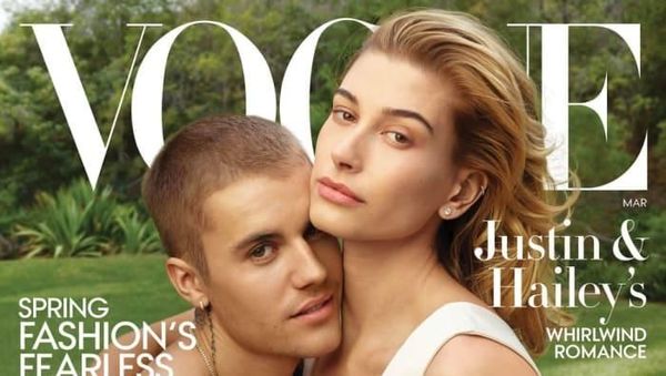 Foto: Perdana, Justin Bieber dan Hailey Baldwin Mesra di Cover Vogue