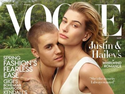 Foto: Perdana, Justin Bieber dan Hailey Baldwin Mesra di Cover Vogue