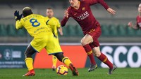 Nicolo Zaniolo, gelandang muda Italia yang kini jadi andalan baru AS Roma. (Alessandro Sabattini/Getty Images)