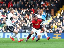 MU Unggul 2-0 atas Fulham di Babak I