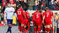 Ini adalah gol ke-12 Mane musim ini sekaligus untuk pertama kalinya mampu mencetak gol di empat laga beruntun Premier League. (Phil Noble/Reuters)