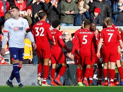 Babak Pertama Usai, Liverpool Ungguli Bournemouth 2-0