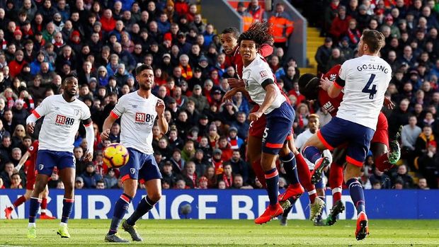 Hasil Liga Inggris: Liverpool Bungkam Bournemouth 3-0