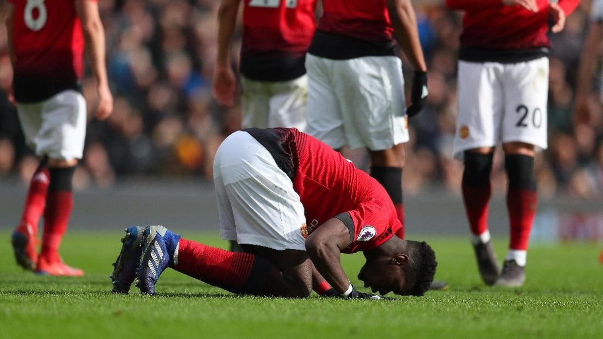 Paul Pogba sudah mencetak 11 gol di liga, gol dobel digit pertama di satu musim liga dalam kariernya. Foto: Catherine Ivill/Getty Images